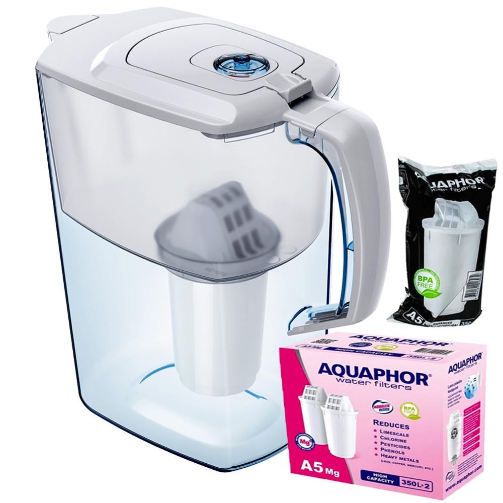 Фильтр-кувшин Аквафор Атлант А5 два модуля А5Mg Белый (1819078366)