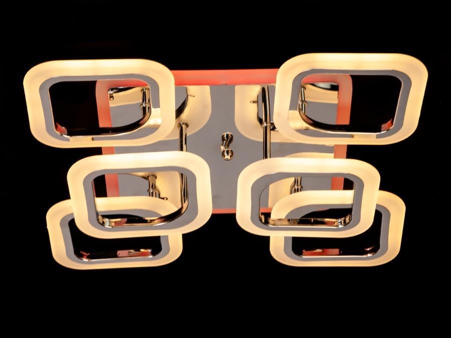 Люстра с пультом и LED подсветкой AS8060-4+1HR-LS 60W на 10 кв.м Хром (1488828983) - фото 4 Люстра с пультом и LED подсветкой AS8060-4+1HR-LS 60W на 10 кв.м Хром (1488828983) - фото 4