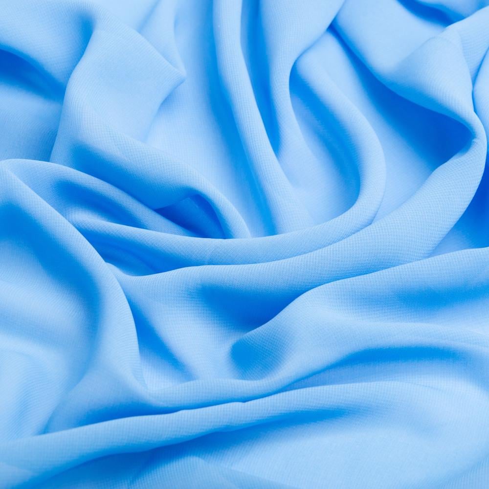 Шифон плательный Sheila Голубой (25137)