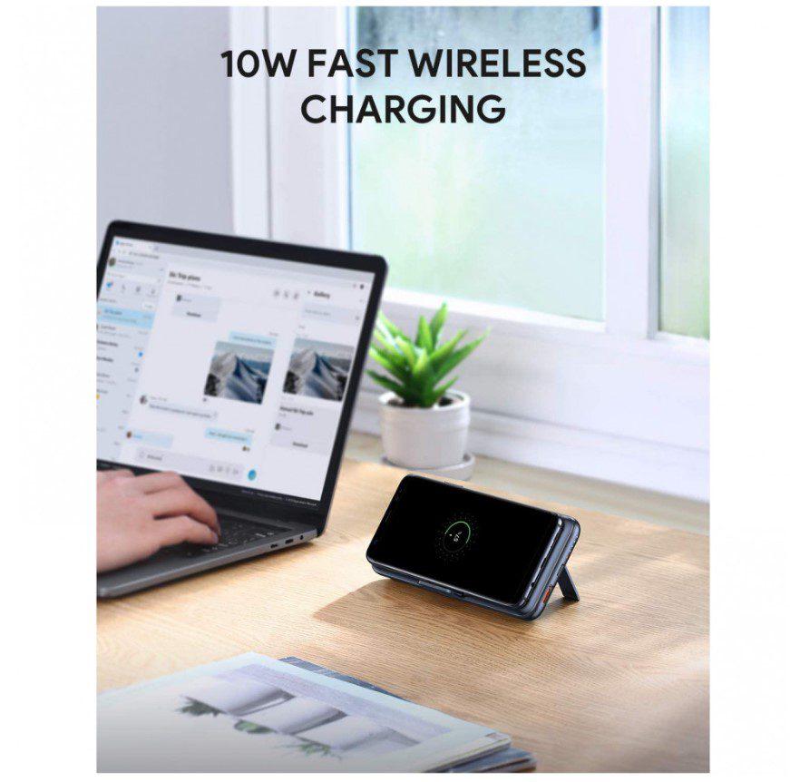 Повербанка AUKEY PBWL02 10000 mAh Wireless Qi PD/QC 3.0 (52829) - фото 7