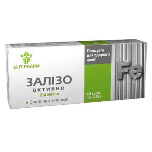 Микроэлемент Elit-Pharm Железо активное 40 табл. (000025325)