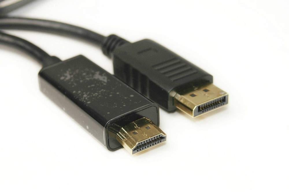 Відео кабель PowerPlant DisplayPort M - HDMI M 1.4 30AWG 1,8 м (KD00AS1278)