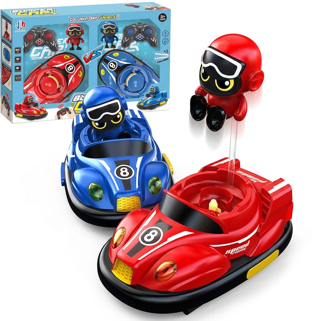 Набор радиоуправляемых машинок Bumper Car с катапультой 2 шт. Красный/Синий (809) Набор радиоуправляемых машинок Bumper Car с катапультой 2 шт. Красный/Синий (809)