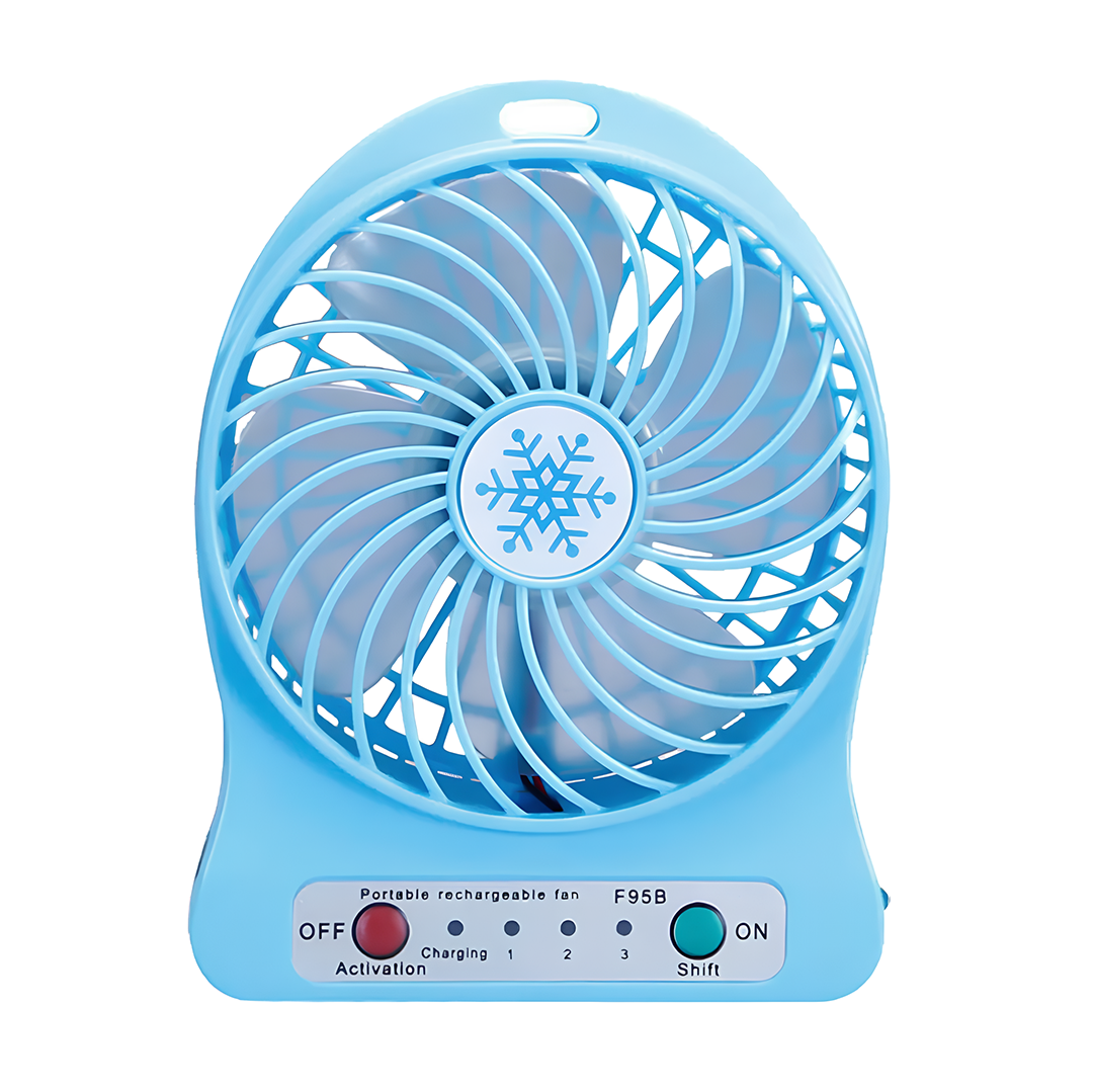 Вентилятор настільний Mini Fan USB акумуляторний Синій (2269dadc)