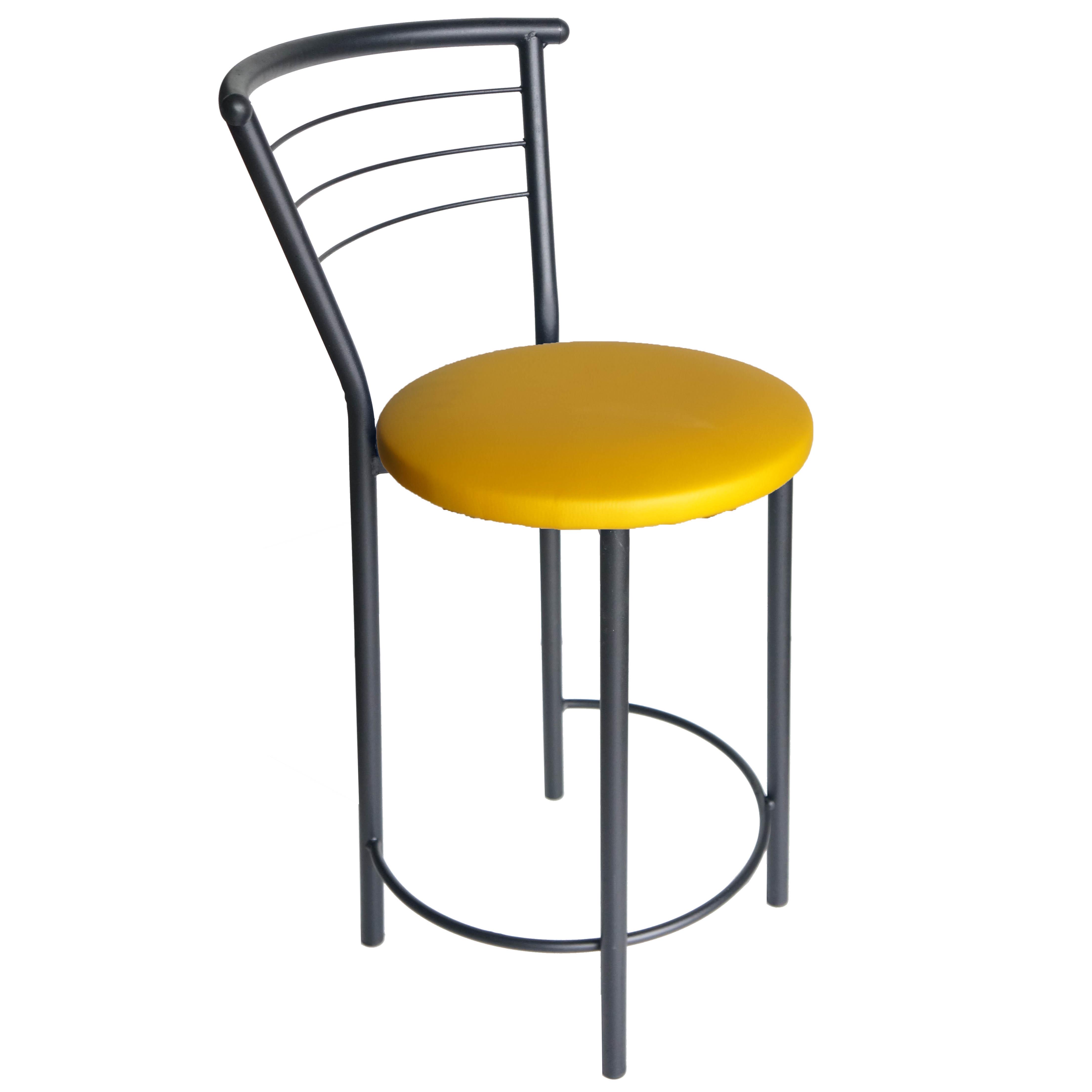 Полубарный стул АНТ Марко кожзаменитель Черный/Желтый (U24441-04)