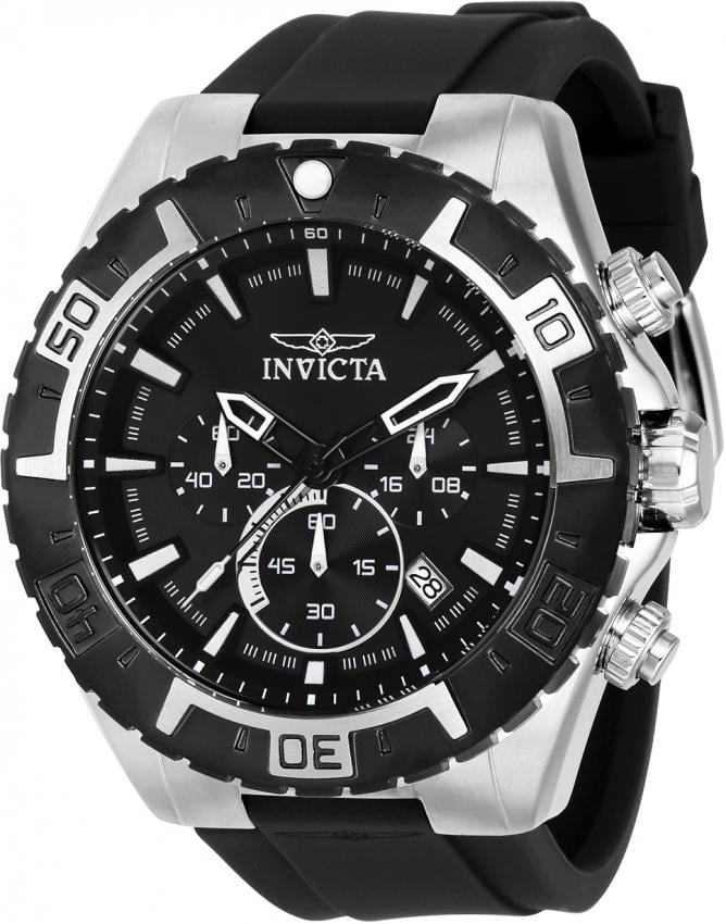 Годинник чоловічий Invicta 37630 Aviator Чорний (24462871)