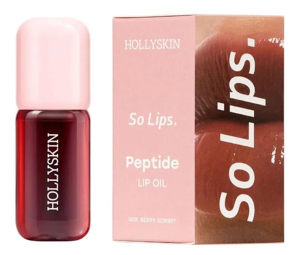 Масло для губ увлажняющее HOLLYSKIN So Lips Peptide Lip Oil 009 Berry Sorbet 4 мл