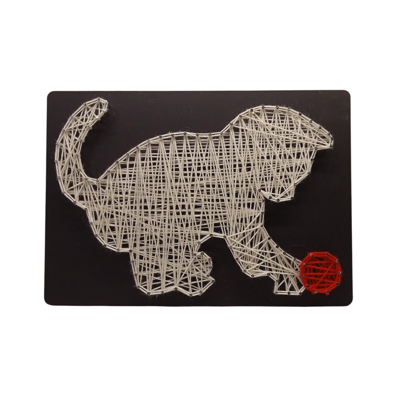 Набір для творчості стринг-арт Кошеня чорний фон А4 210х300 мм (30727966)