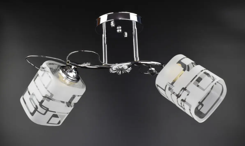 Люстра потолочная на 2 лампочки 5300/2-ch Хром (NA005146)