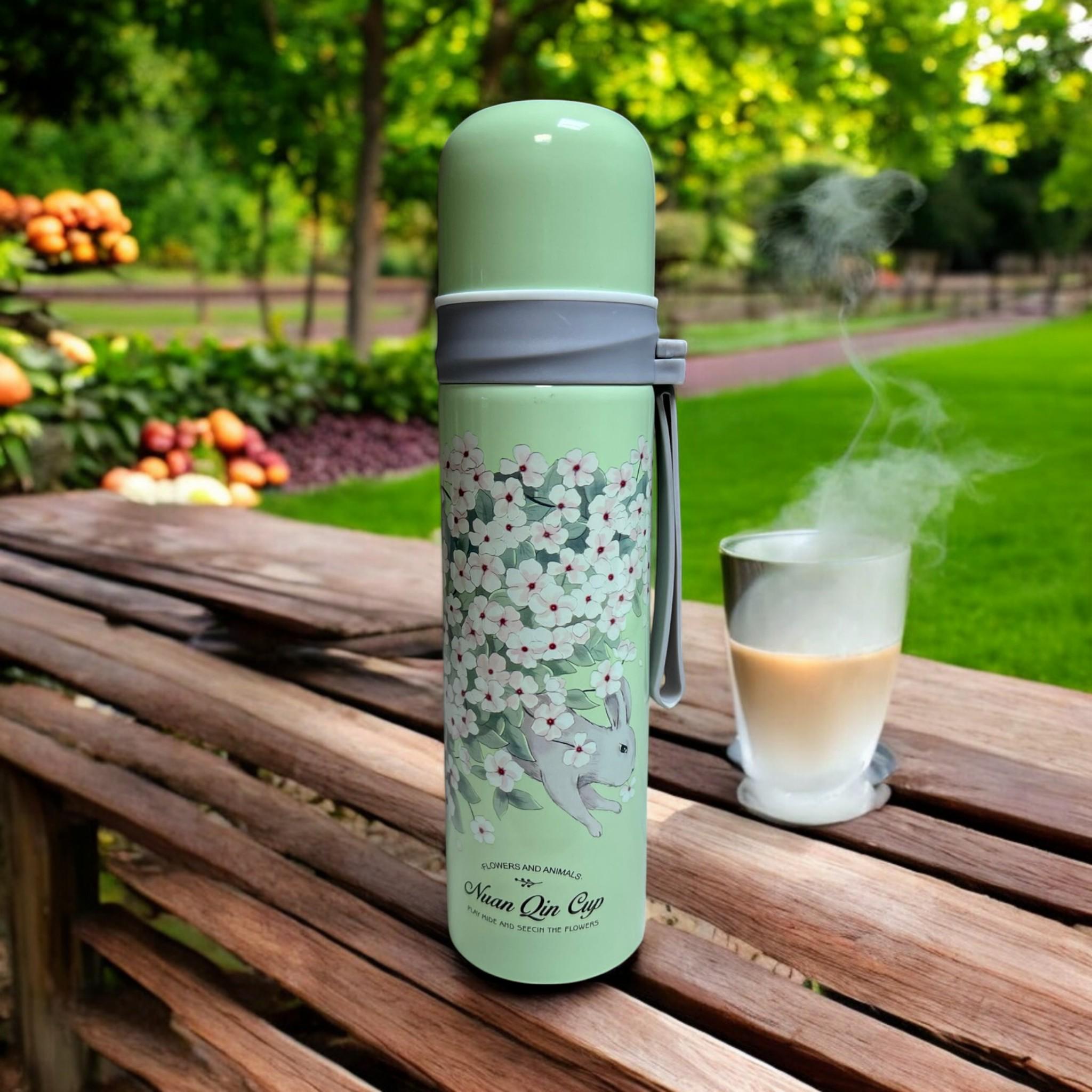 Термос UKC T144-61 с чашкой нержавеющая сталь 500 мл Green (Т-Т144/61Green) - фото 4 Термос UKC T144-61 с чашкой нержавеющая сталь 500 мл Green (Т-Т144/61Green) - фото 4