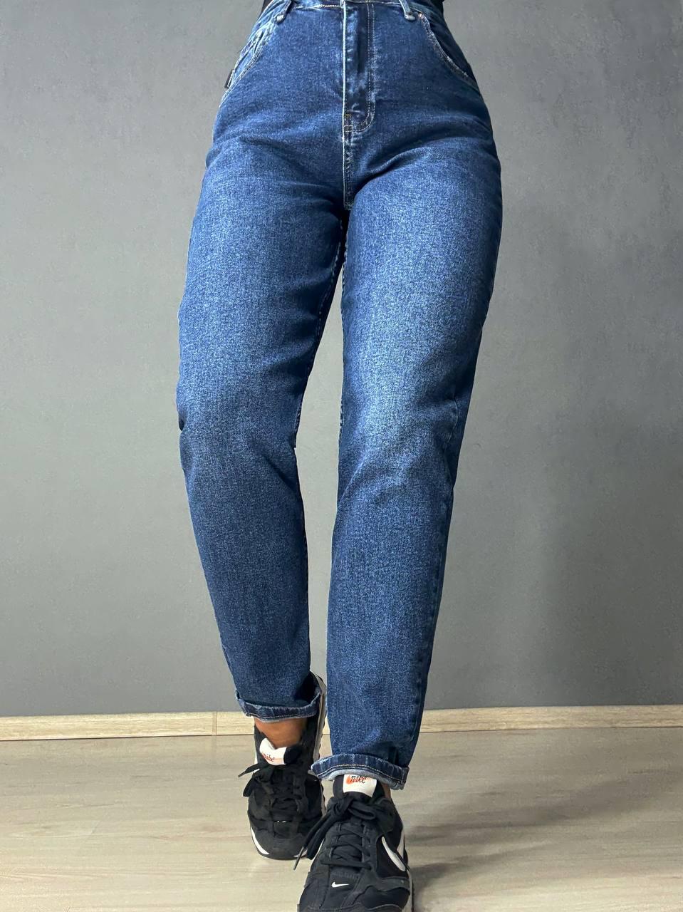 Джинсы женские Mikaletta 13102 MOM comfort стрейч р. 34 Синий (5092)