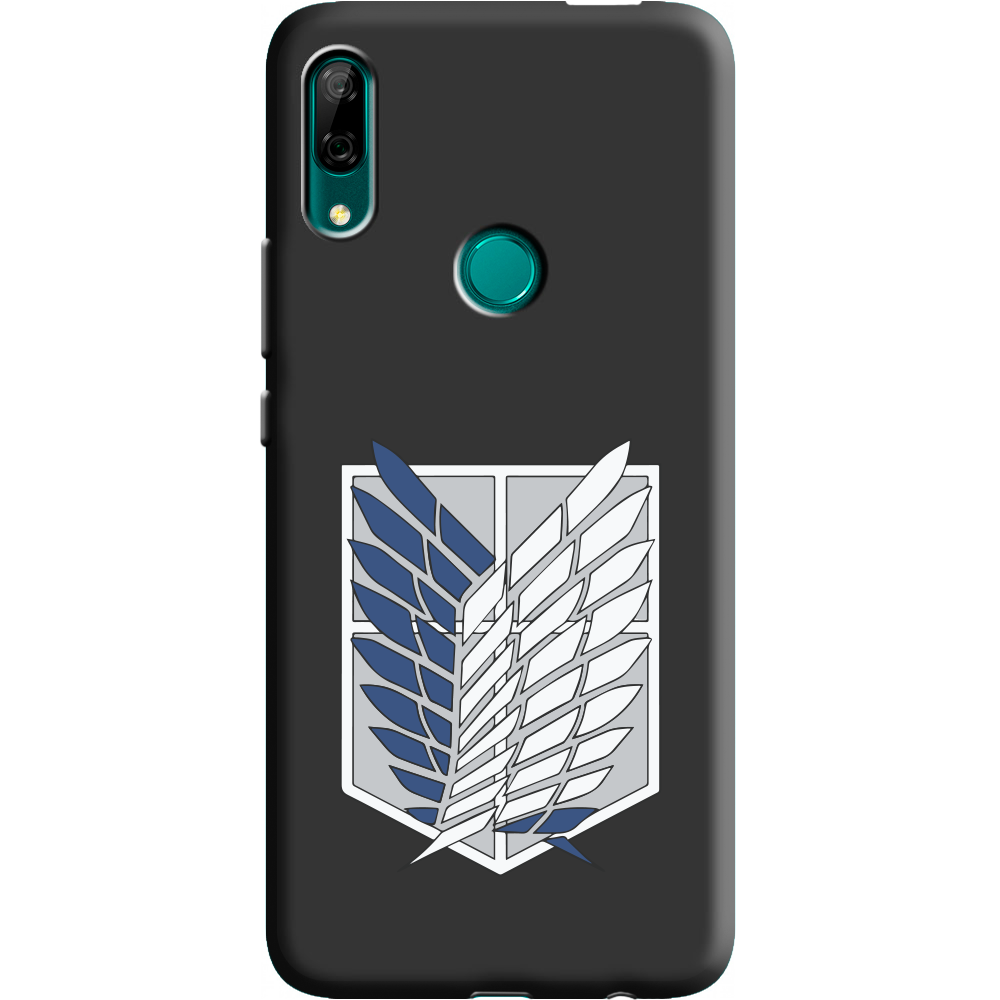 Чехол Boxface Huawei P Smart Z Атака Титанов Крылья Свободы Черный силикон (37381-bk88-38944)