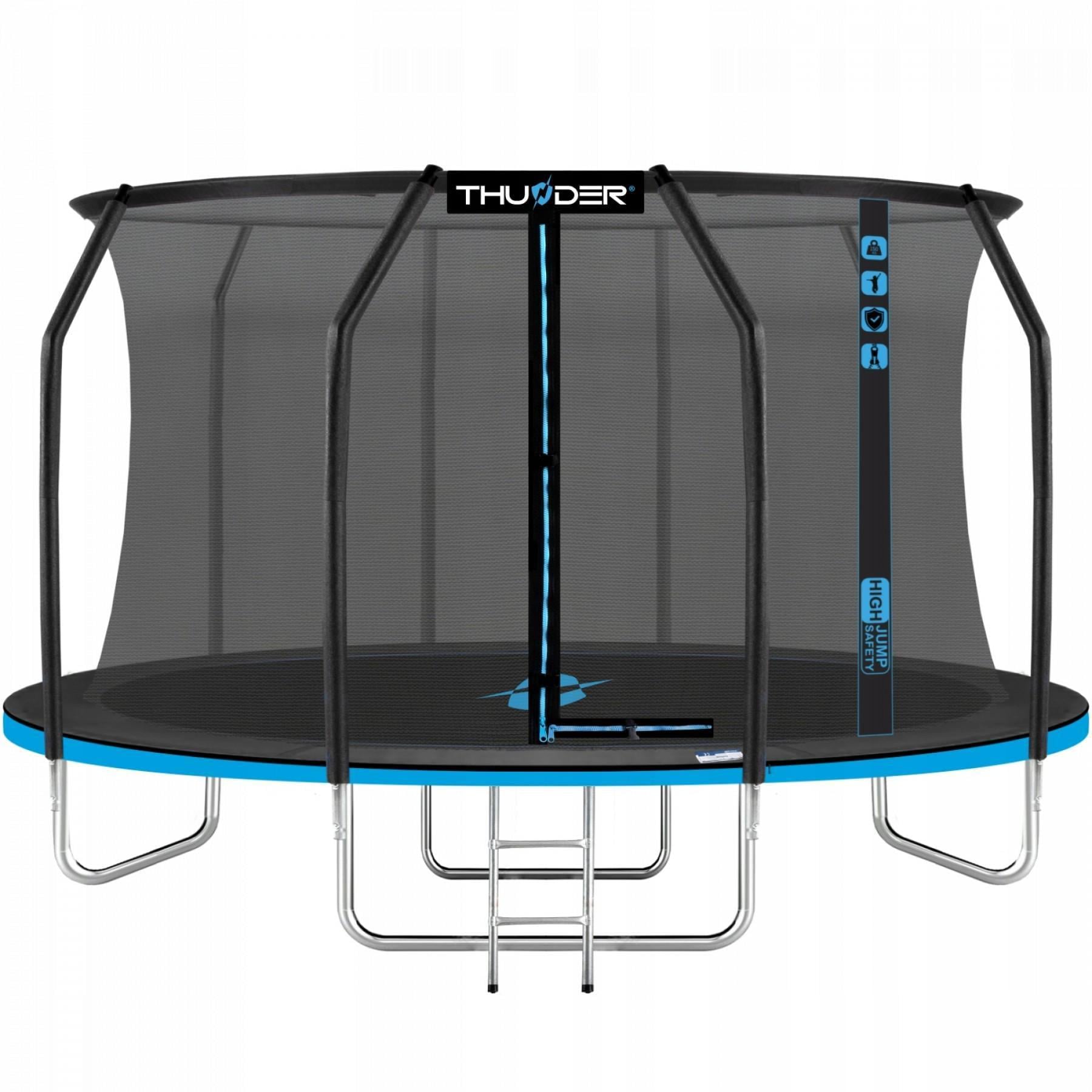 Батут с внутренней сеткой Thunder Inside Elite 14FT 435 см Black/Blue