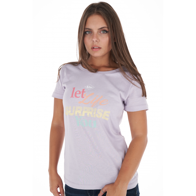 Футболка женская Lee Cooper 20195903 S Фиолетовый
