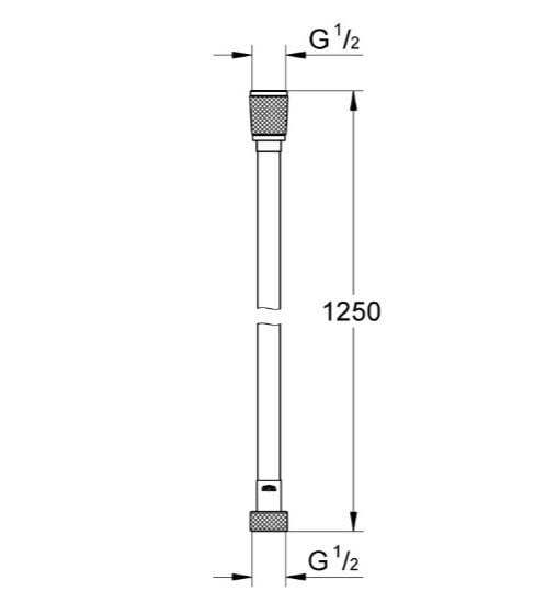 Шланг для душа Grohe Silverflex 1250 мм (28362KF1) - фото 2