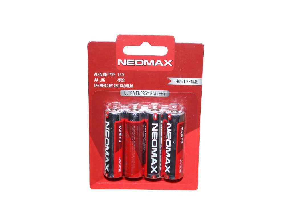 Батарейка Neomax LR06 AA щелочная Alkaline 4 шт. (945410)