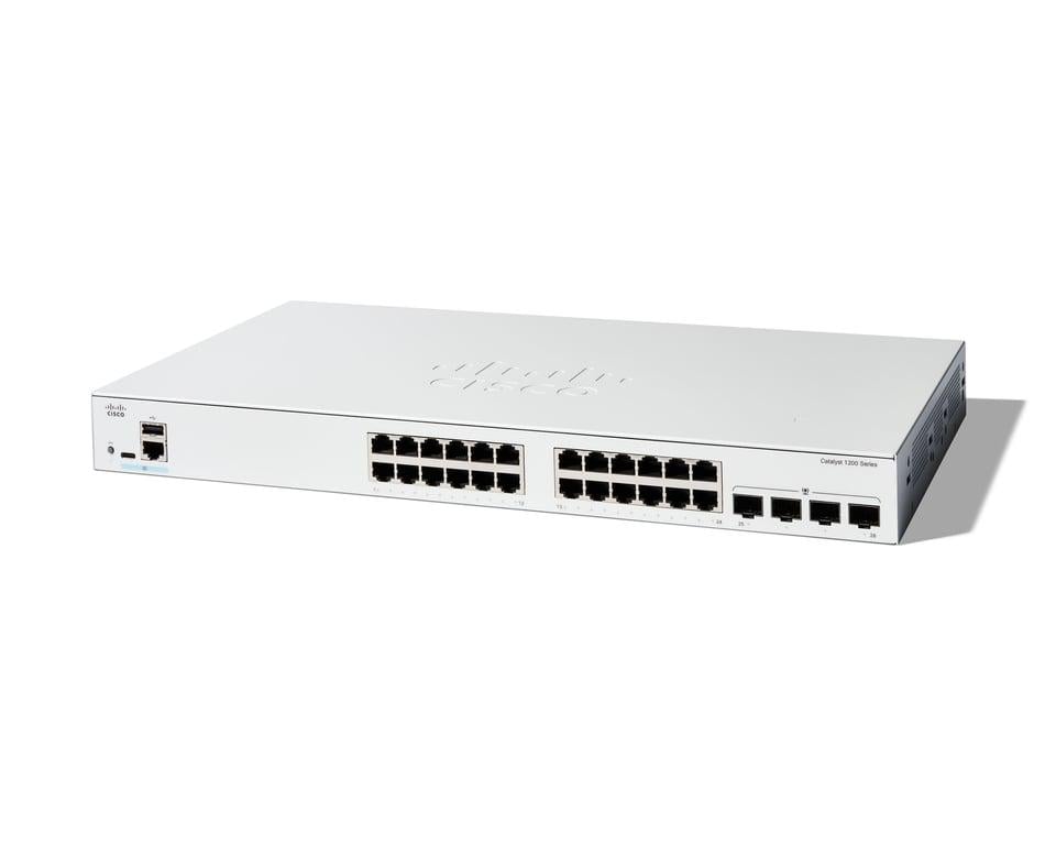 Комутатор керований рівня 2 Cisco Catalyst 1200 24-port (C1200-24T-4G)