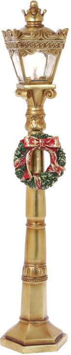 Фонарь декоративный Рождественский с LED подсветкой 60 см Золотой