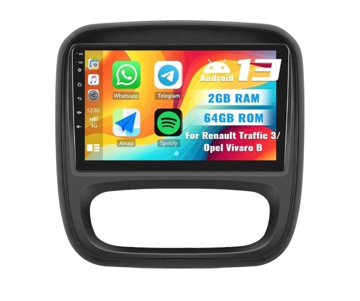 Автомагнитола CAMECHO 2G+64G на Android 13 для Renault Traffic 3 2014-2021 Автомагнитола CAMECHO 2G+64G на Android 13 для Renault Traffic 3 2014-2021