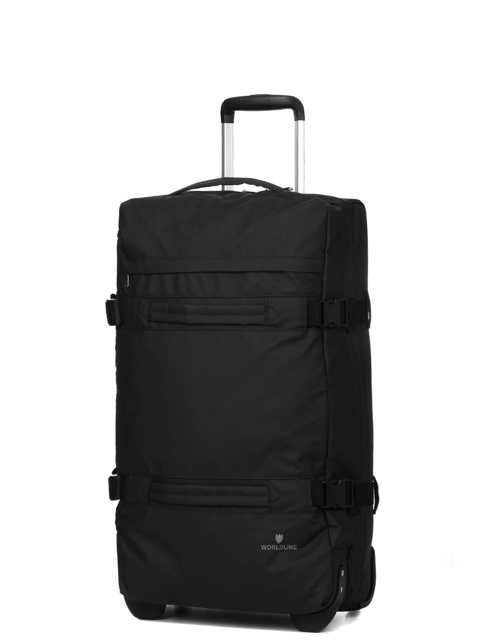 Дорожная сумка на колесах большая Worldline L 70x40x24 см 67 л 2,6 кг Черный (853-70)