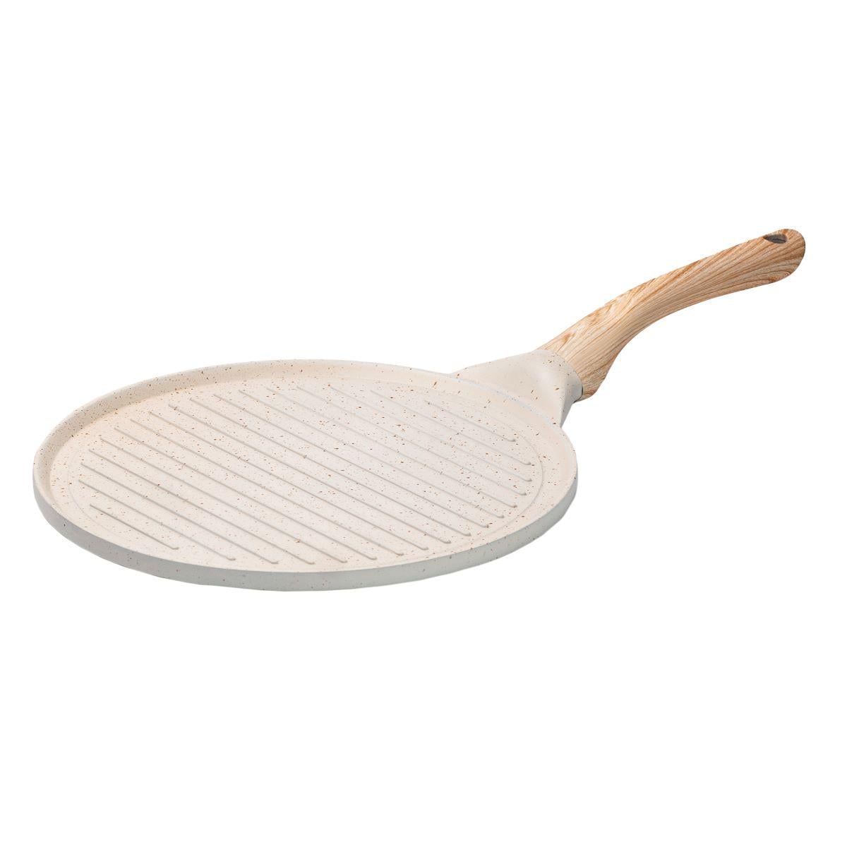 Сковорода гриль круглая с гранитным покрытием 26,5 см Бежевый (HP39581W)