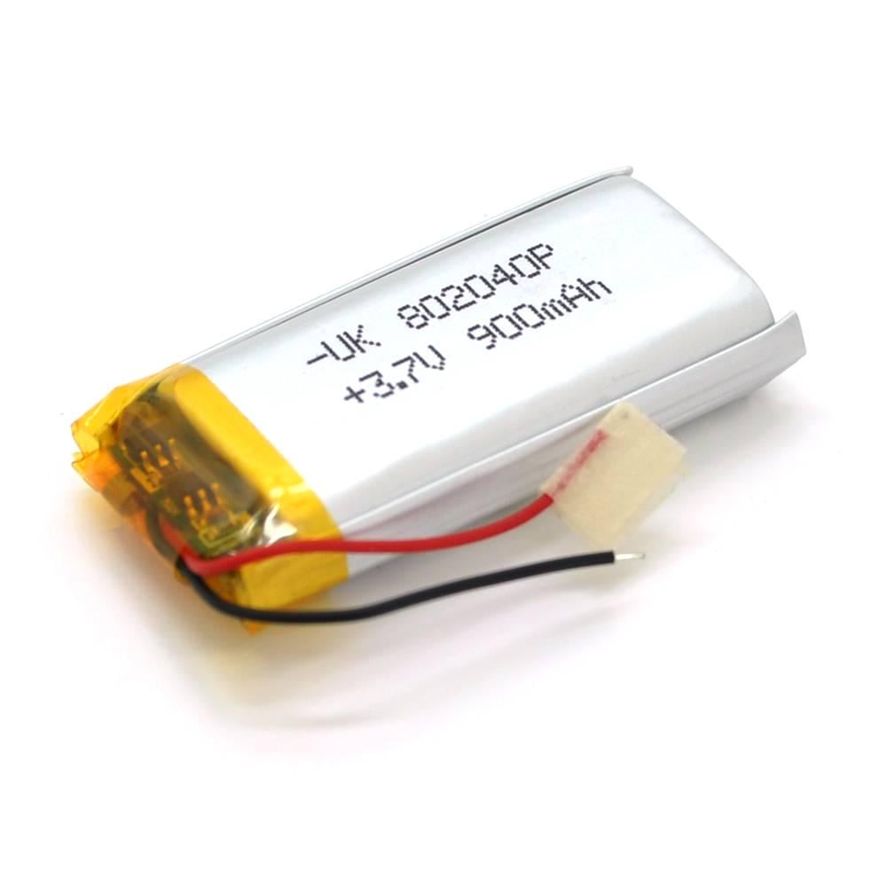 Акумулятор літій-полімерний 3,7В Li-ion 900 мАг 8х20х35 мм (30521)