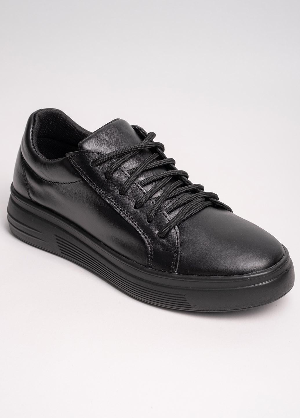 Кеди жіночі шкіряні Fashion 340756 р. 36 Чорний