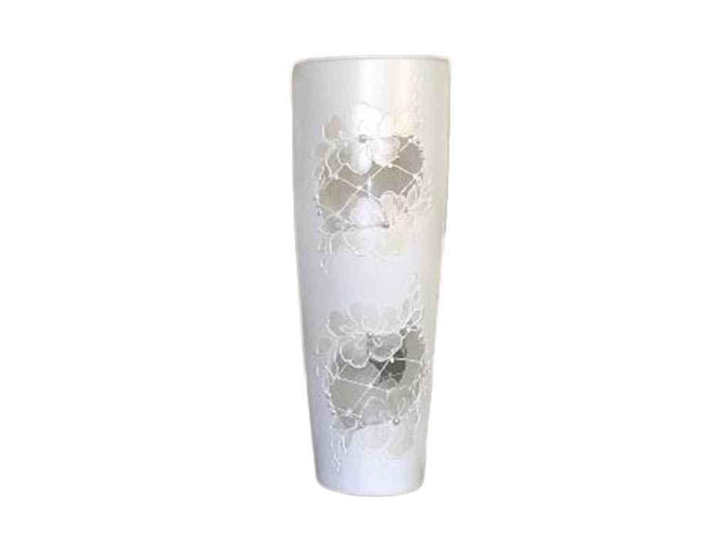 Ваза Геллери Гласс Х039 Каприз стекло 29 см Белый (963183)