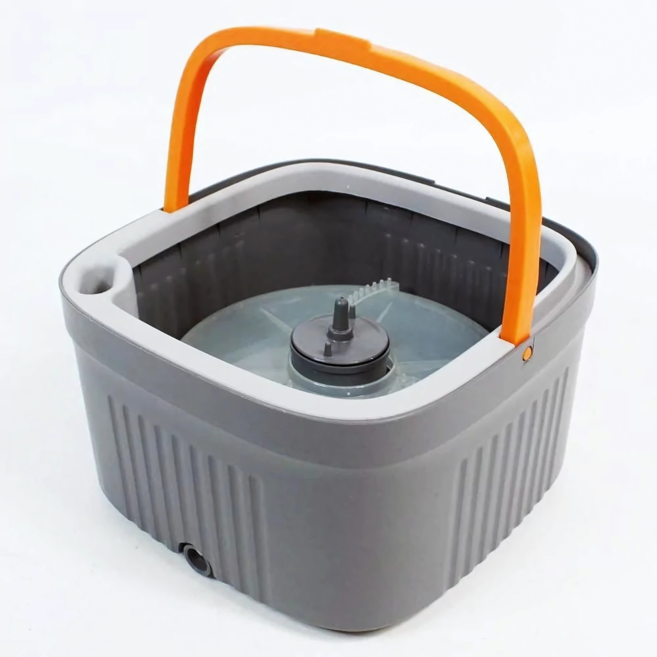 Комплект для уборки швабра/2 насадки с бесконтактным отжимом и ведром 6 л Оранжевый (9411442156) - фото 4