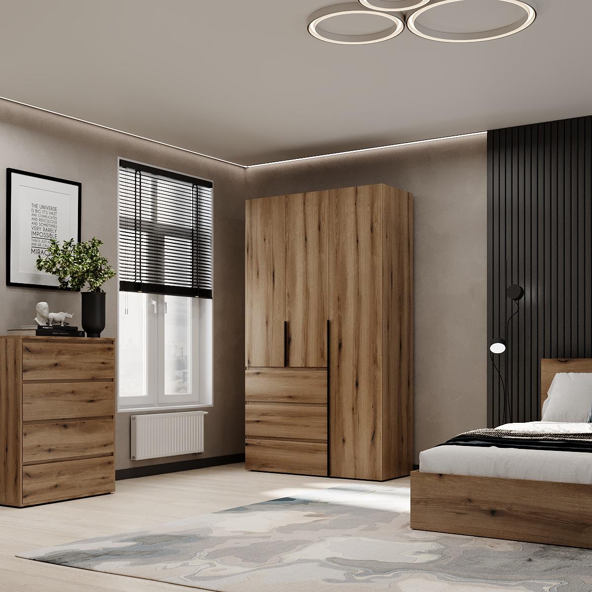 Шкаф распашной комбинированный ART IN HEAD №2 Light 1200x500x2200 мм Дуб Эвок прибрежный (GALTK0210000000) - фото 3