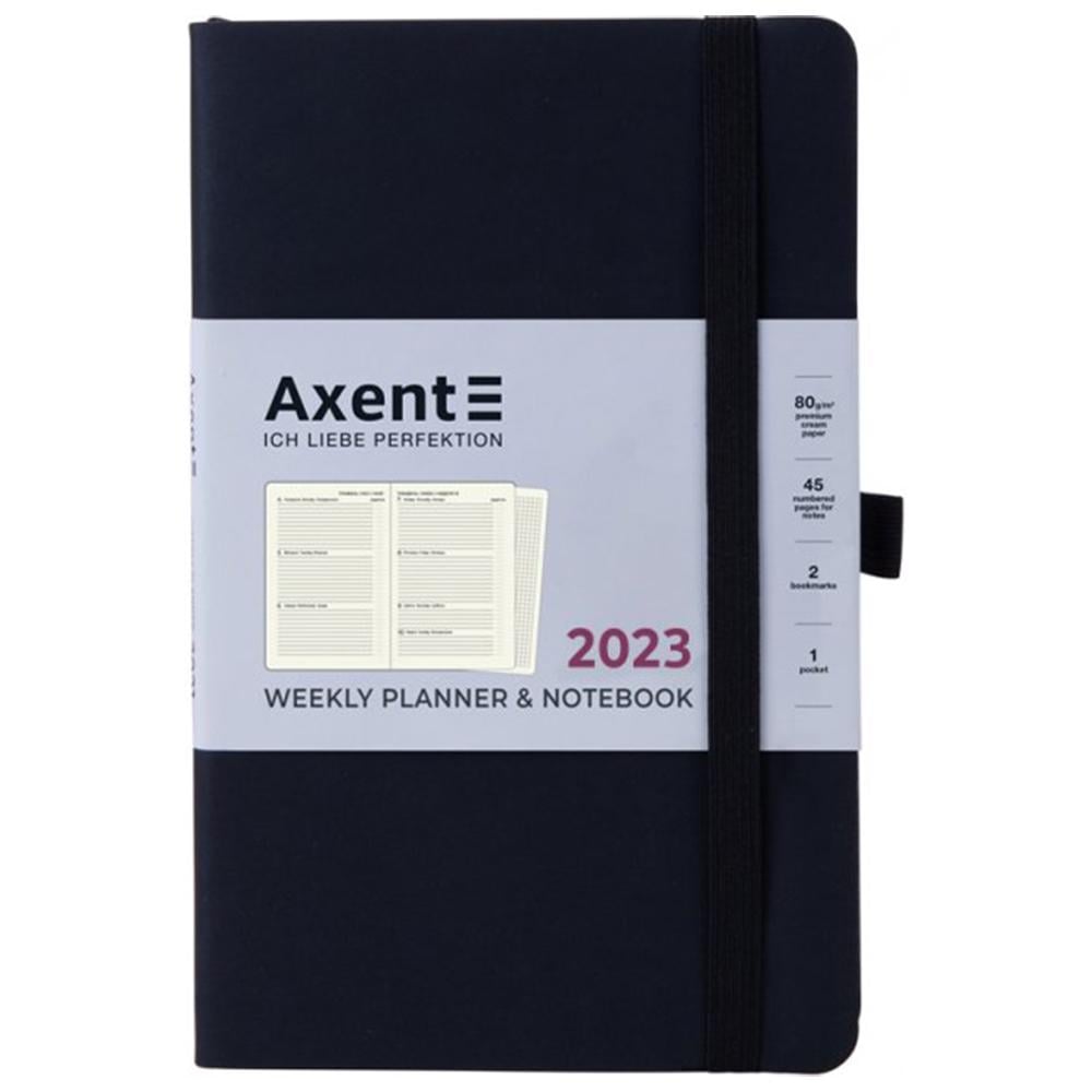 Еженедельник Axent 2023 Partner Soft 125х195 Черный (8506-23-01-A)