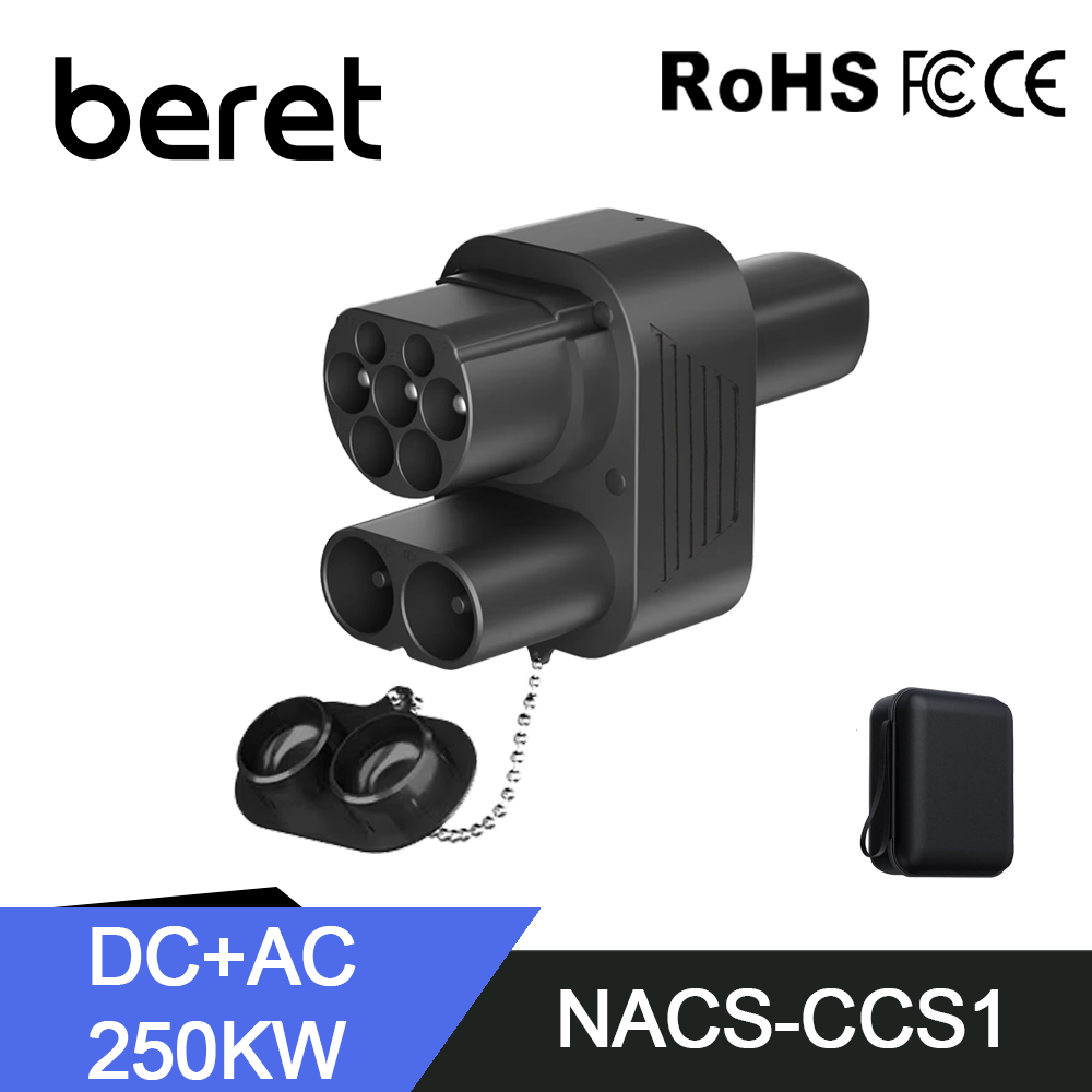 Адаптер CS2 Combo/Type2 Adapter 250 кВт для Tesla Model S/3/ X/ Y AC DC - фото 6