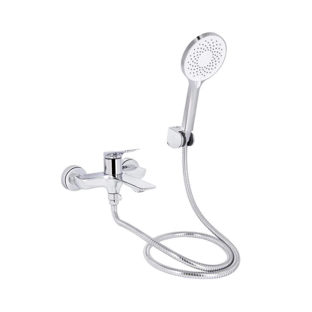 Смеситель для ванны Q-tap Vlasta New с душевым гарнитуром Хром (QTVLA259CRM45642)
