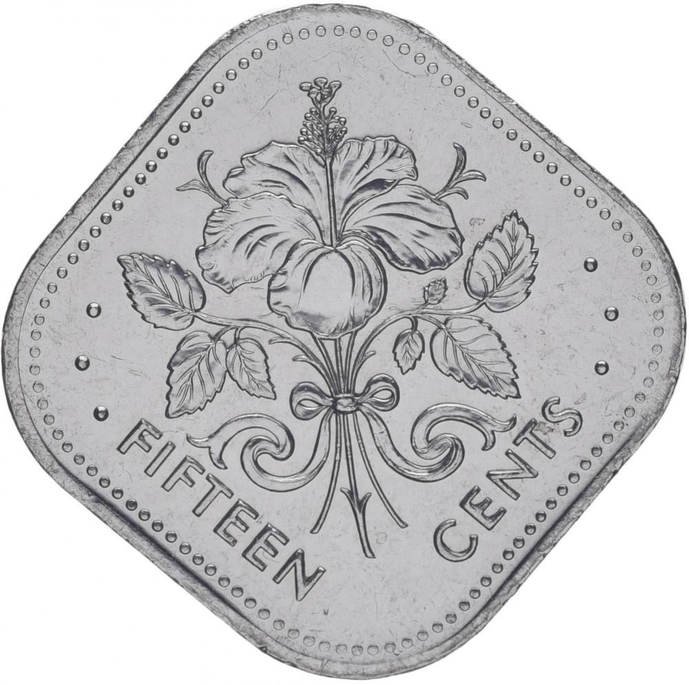 Коллекционная монета Багамы 15 центов 2005 UNC (KM#62)