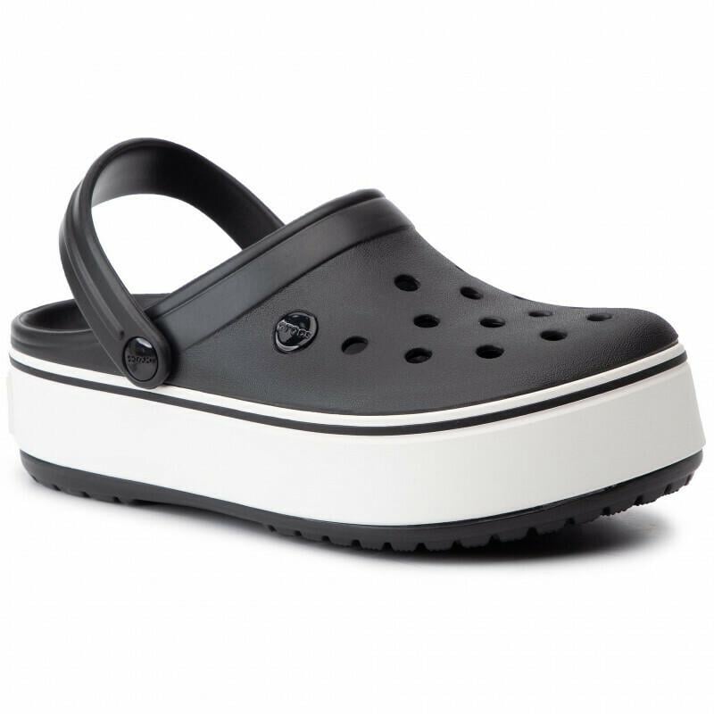 Сабо Crocs Crocband Platform Clog M5-W7 р. 37 Black/White - фото 3