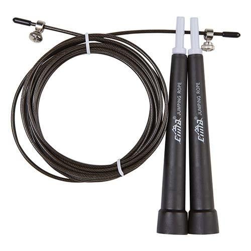 Скакалка спортивна з PVC ручками для кросфіту Cima 3 м Чорний (PVC-4/Lwsblack)