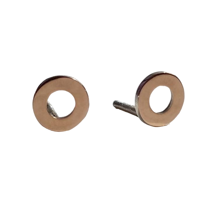 Серьги из серебра с золотыми пластинами Круг (605) Серьги из серебра с золотыми пластинами Круг (605)