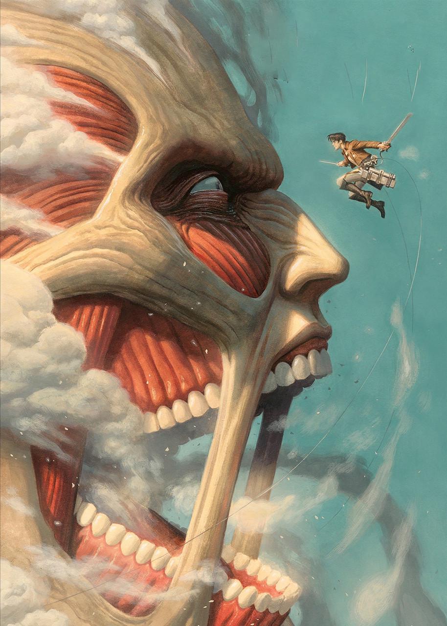 Картина GeekLand Attack on Titan в гневе 40х60 см (AT 09.119)