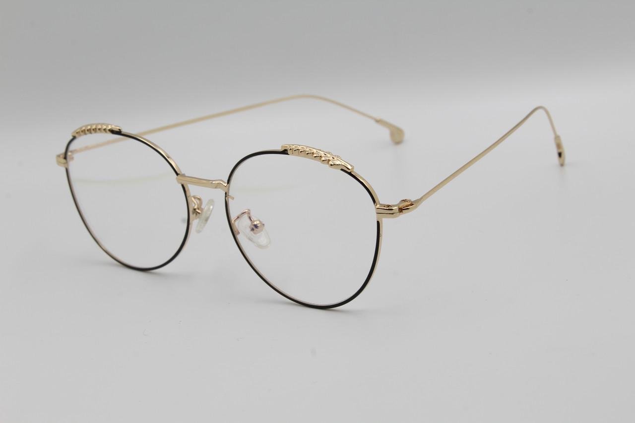 Окуляри іміджеві прозорі в золотому металі 507 (2799146002)