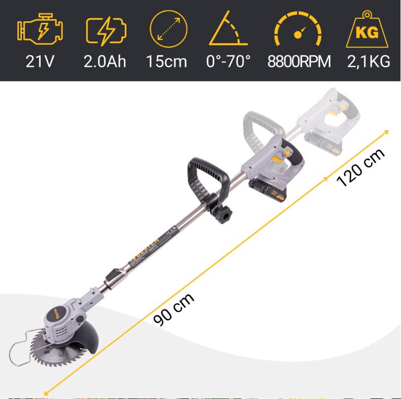 Триммер электрический с 2 аккумуляторами - фото 2 Триммер электрический с 2 аккумуляторами - фото 2