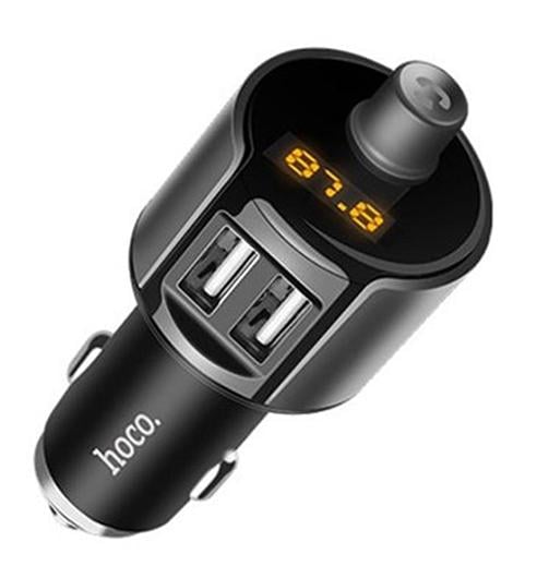 FM модулятор автомобільний Hoco with Bluetooth E19 2,4A (24a766fc) - фото 1 FM модулятор автомобільний Hoco with Bluetooth E19 2,4A (24a766fc) - фото 1