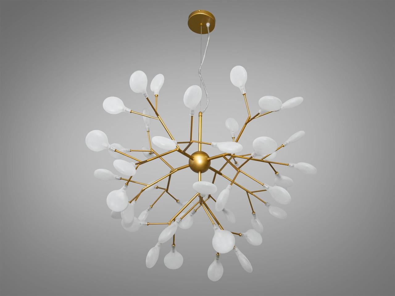 Люстра 887-45A GD Світлячок 45 ламп Золотий сатин (31424384)