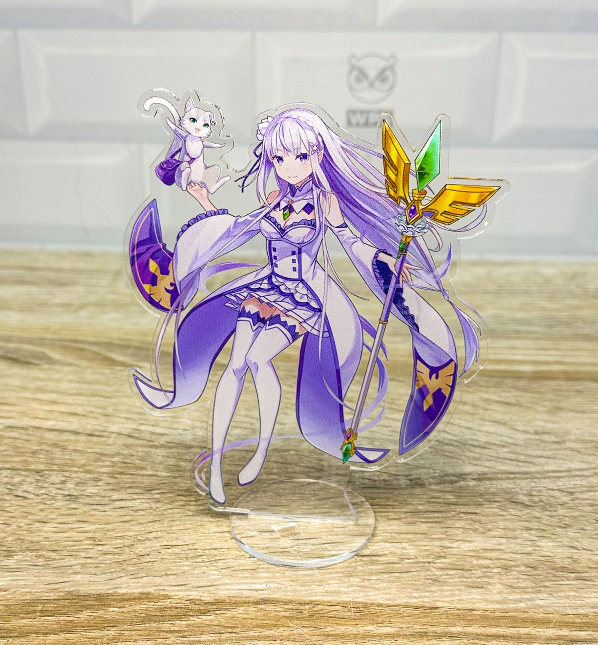 Фигурка коллекционная акриловая Аниме Re Zero Эмилия 15 см (2123035302)