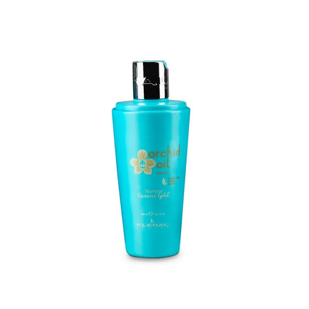 Шампунь безсульфатний зволожувальний з кератином KLERAL System Orchid Oil Havane Gold Shampoo 300 мл