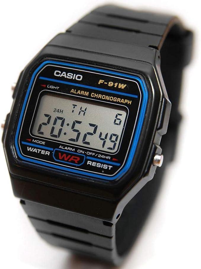 Часы цифровые Casio F-91W с будильником и секундомером (2373975565)