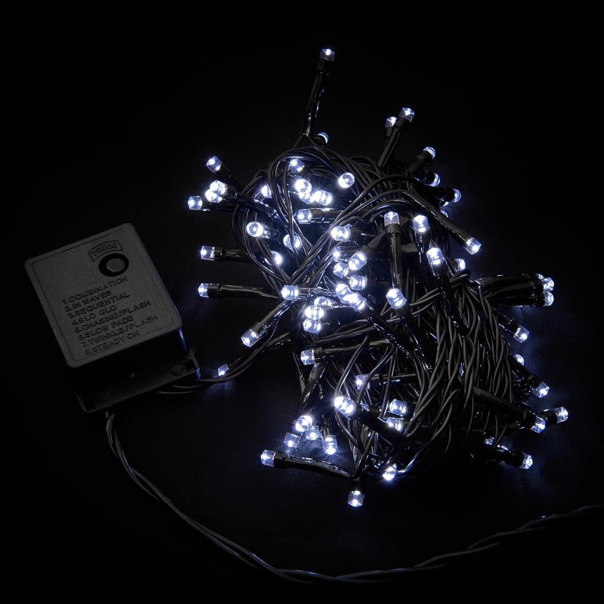 Гирлянда внутренняя Delux String С 100 LED IP20 5 м Белый/Черный (13455419)