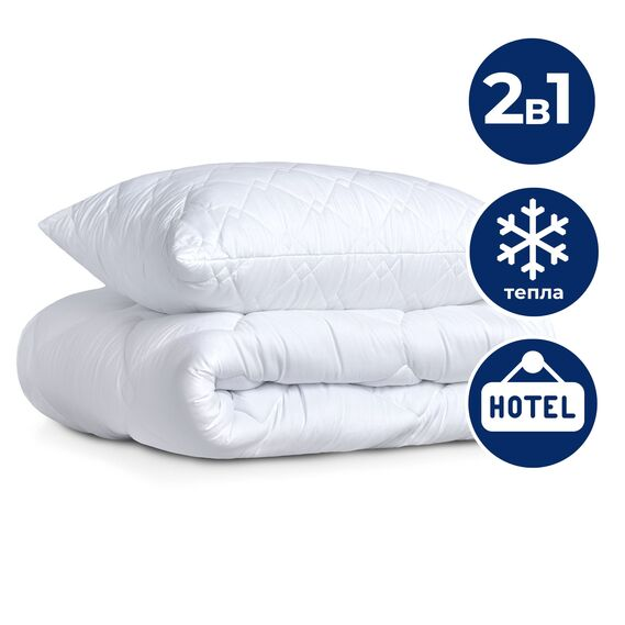 Набор одеяло с подушкой IDEIA Classic 140x210/50x70 см Белый (28092505) - фото 8 Набор одеяло с подушкой IDEIA Classic 140x210/50x70 см Белый (28092505) - фото 8