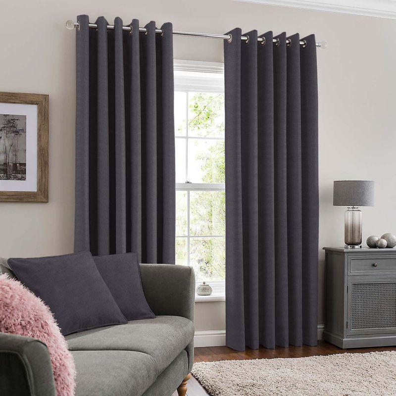 Тканина однотонна для штор Fonluk мікровелюр Сірий (Fonluk/30) - фото 2 Тканина однотонна для штор Fonluk мікровелюр Сірий (Fonluk/30) - фото 2