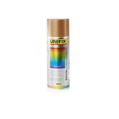 Эмаль акриловая универсальная Unifix 400 мл RAL 1036 Золото глянец (84582)