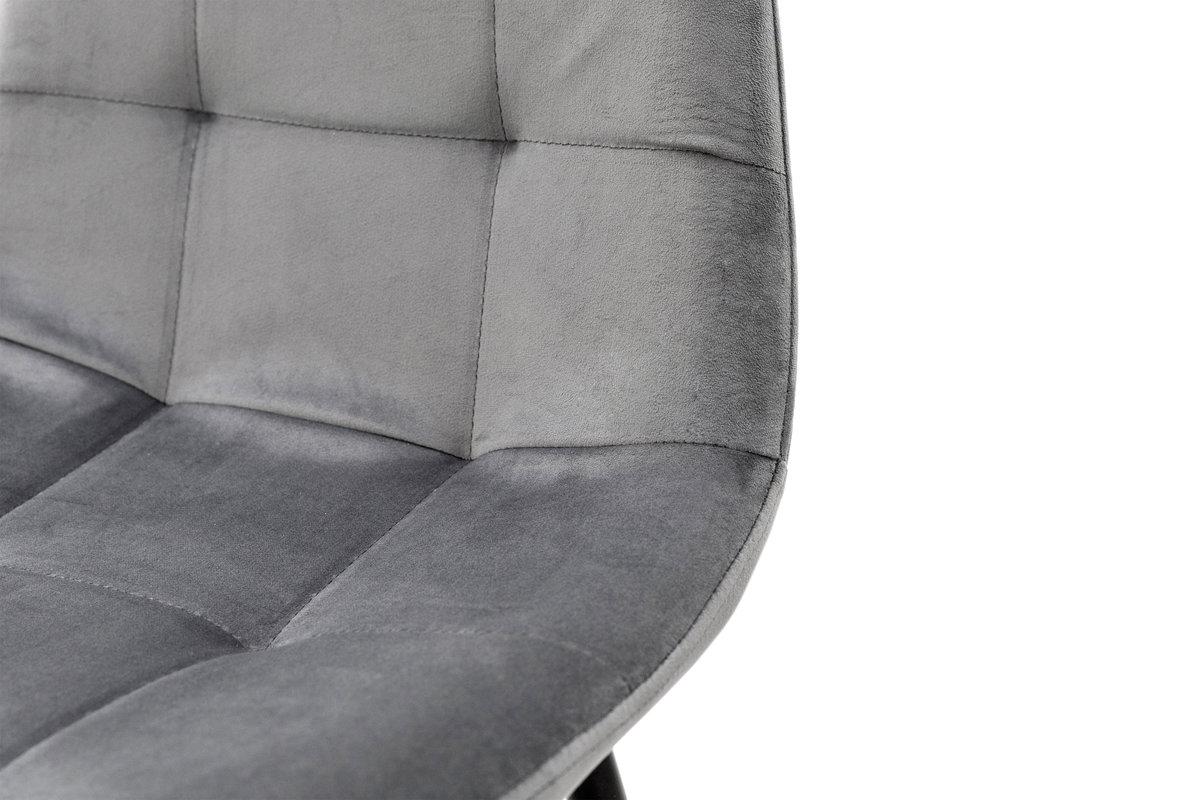 Стул кухонный Мікс Меблі Квест Черный/Велюр/Темно-серый - фото 3 Стул кухонный Мікс Меблі Квест Черный/Велюр/Темно-серый - фото 3